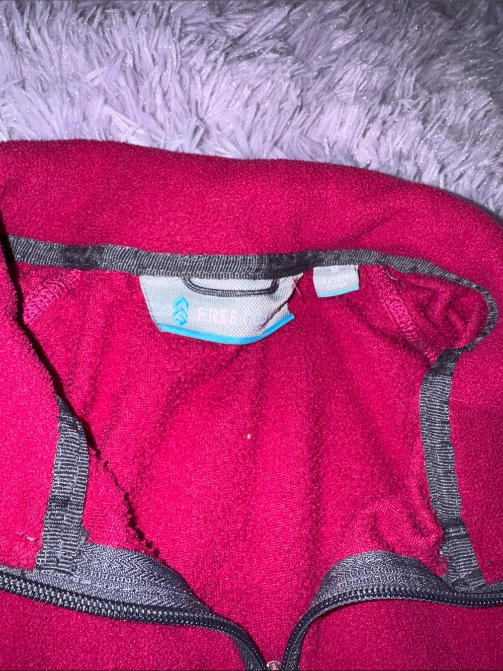 Free Country Raspberry Full-Zip Utility Fleece Jacket - Picture 2 of 3